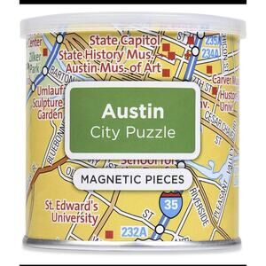 GEOTOYS Austin City Jigsaw Puzzle 100 Piece Magnetic